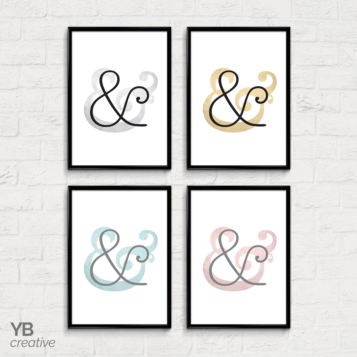 YBcreative Ampersands OPTIONS
