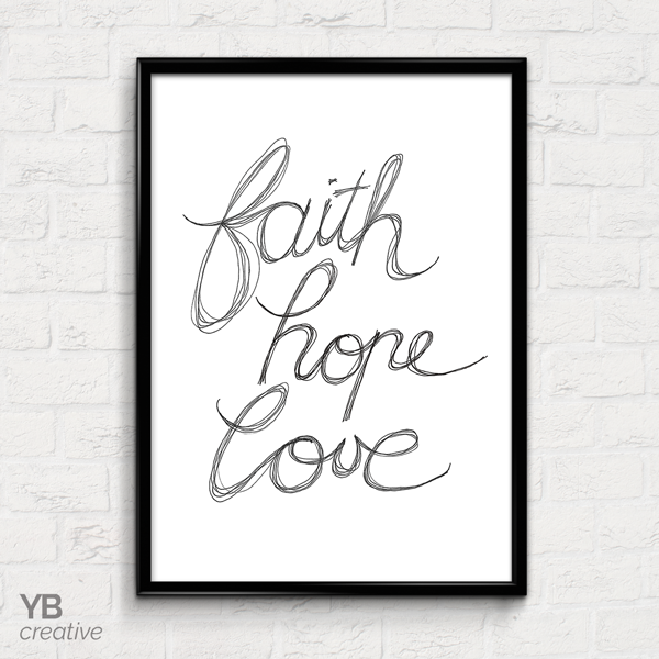 YBcreative FAITH-HOPE-LOVE