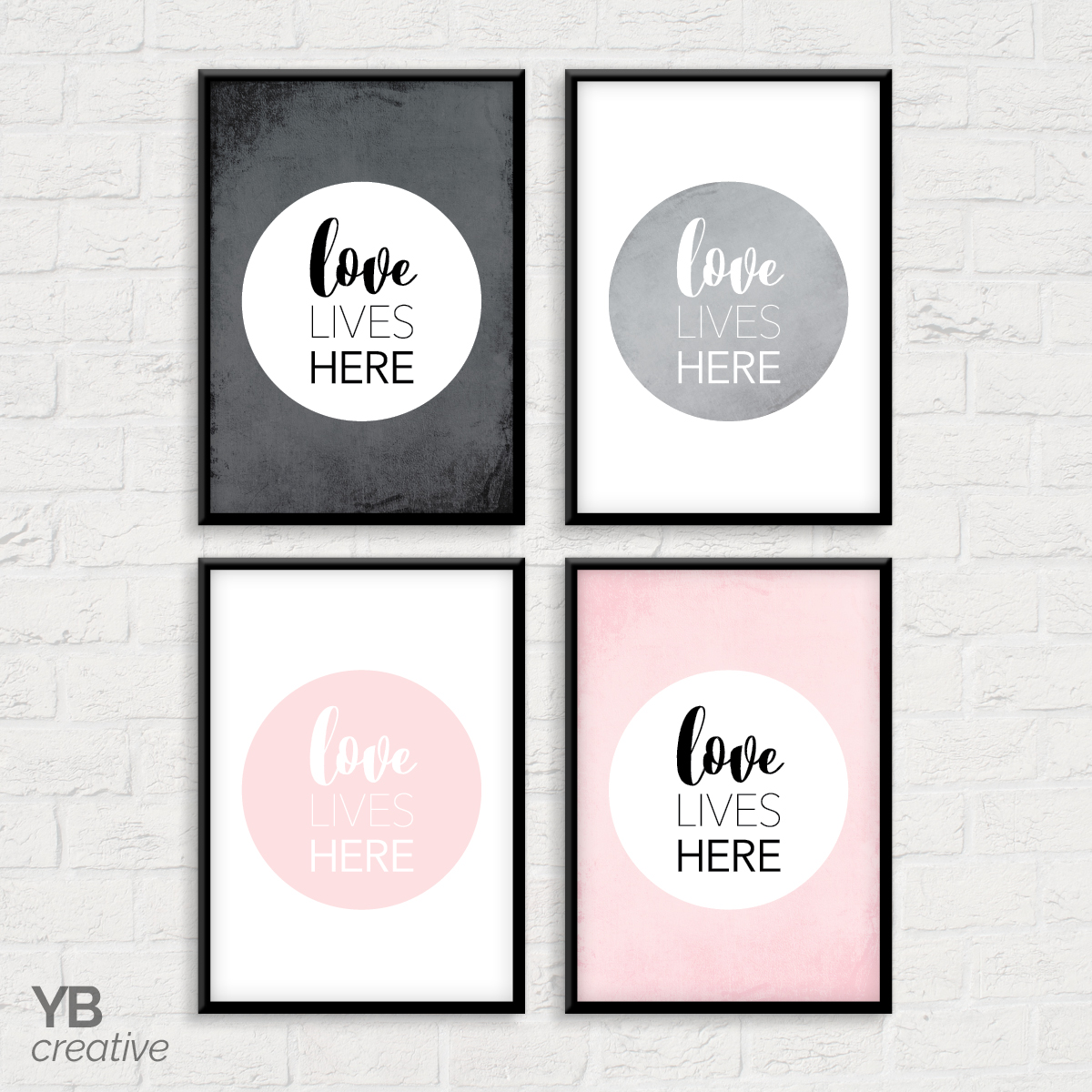 YBcreative Love lives here OPTIONS